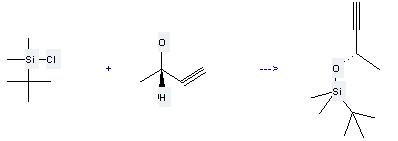 (S)-(-)-3-Butyn-2-ol can be used to produce (S)-(-)-2-tert-butyldimethylsiloxybut-3-yne at the ambient temperature